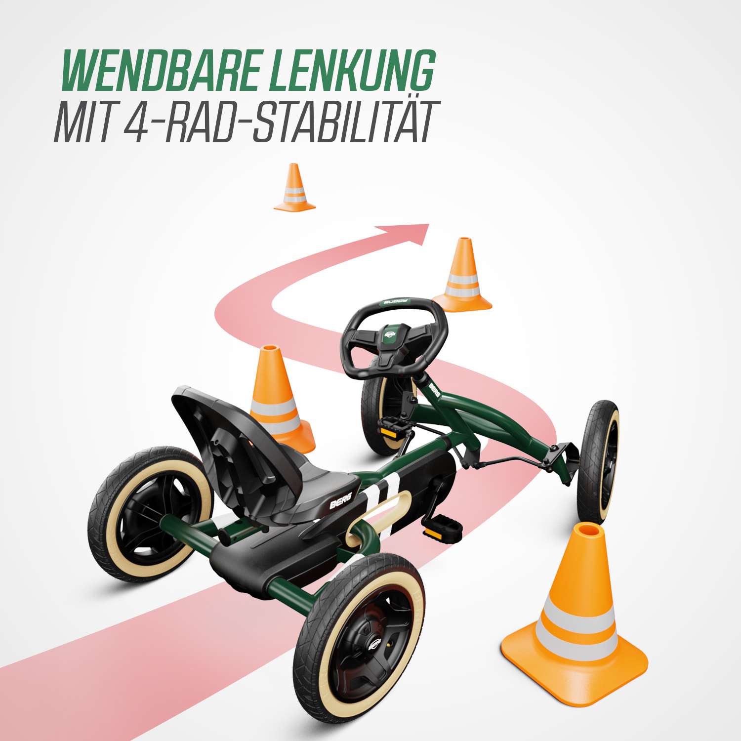 BERG Gokart Buddy Retro Green